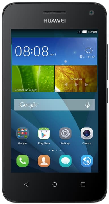 Huawei Ascend Y360 smarttelefon (sort)