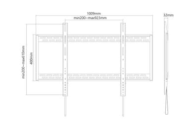 NorStone Fixed TV mount for big TV