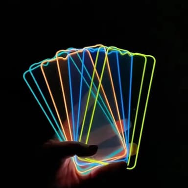 Lysende skjermbeskytter Blå iPhone 11 Pro/X/XS