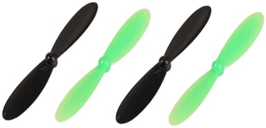 4 propeller for Hubsan X4 med kamera (grønn/sort)