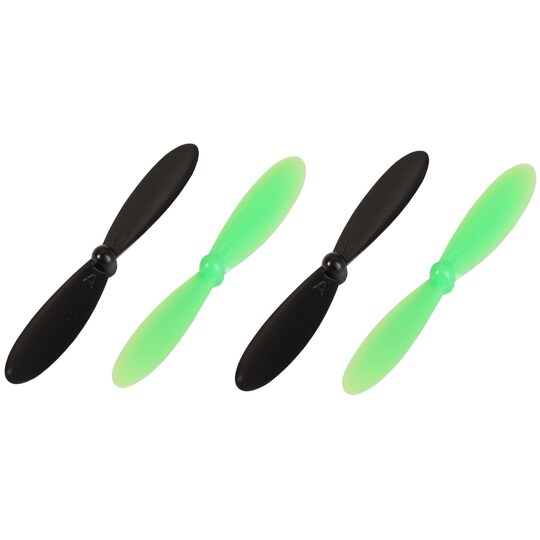 4 propeller for Hubsan X4 med kamera (grønn/sort)