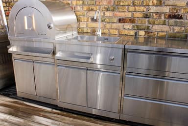 Myoutdoorkitchen - Inox Range - Modul med oppvaskbenk