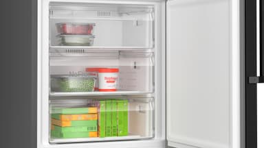 Bosch kombiskap KGN49VXCT (Sort inox)
