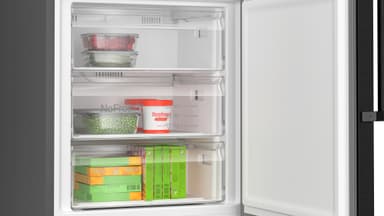 Bosch kombiskap KGN49VXCT (Sort inox)