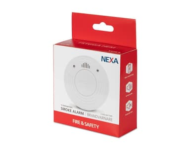 NEXA Optical smoke detector, 5-year battery, photoelectric, 85db, whit