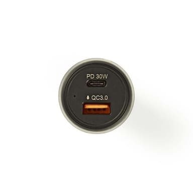Billader | 3,0 A | USB (QC 3.0) / USB-C | Power Delivery 30 W | Sort