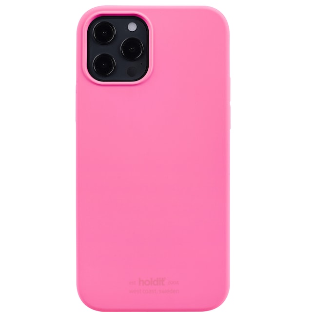 Holdit Silicone iPhone 12/12 Pro deksel (rosa)