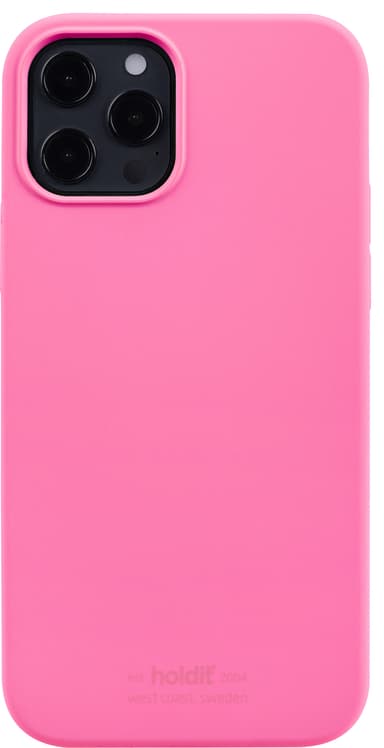 Holdit Silicone iPhone 12/12 Pro deksel (rosa)