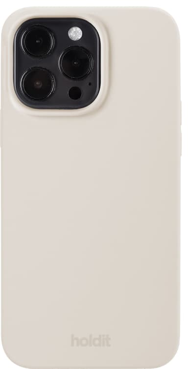 Holdit Silicone iPhone 14 Pro Max deksel (beige)