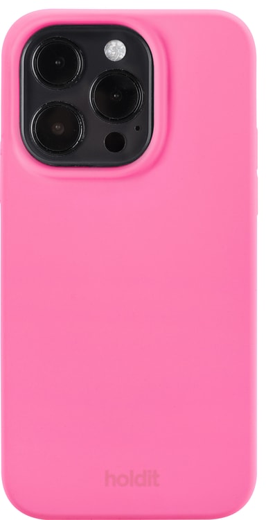 holdit iPhone 14 Pro Max Deksel Silikon Bright Pink
