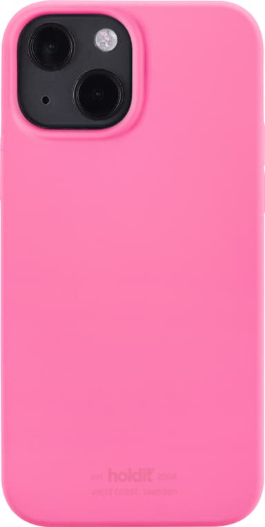 Holdit Silicone iPhone 13 deksel (rosa)