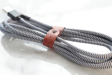 Native Union Belt XL USB-A til Lightning kabel (sebra)