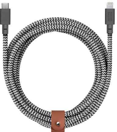 Native Union Belt XL USB-C til Lightning kabel (sebra)