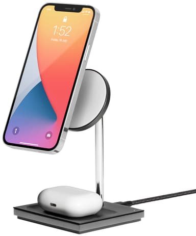 Native Union Snap 2i1 MagSafe trådløst ladestativ (sort)