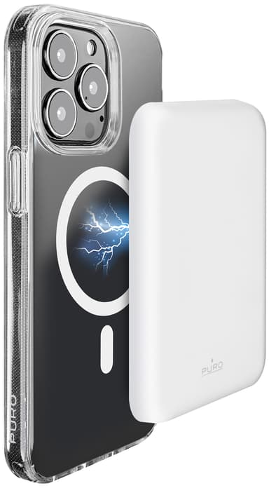 Puro MagSafe 4000 mAh powerbank (hvit)