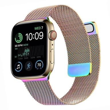 Milanese armbånd Apple Watch SE 2022 (44mm) - Rainbow