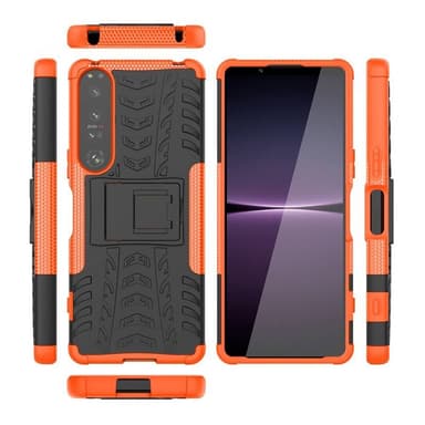 Støtsikker deksel med stativ Sony Xperia 1 IV - Oransje