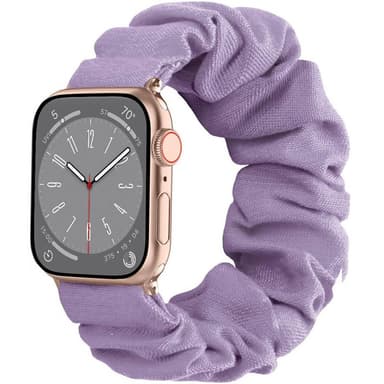 Scrunchie Elastisk armbånd Apple Watch 8 (41mm) - Lavendel