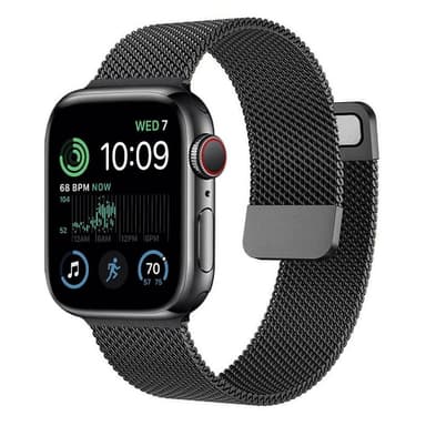 Milanese armbånd Apple Watch SE 2022 (40mm) - Svart