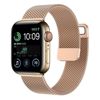 Milanese armbånd Apple Watch SE 2022 (44mm) - Rose