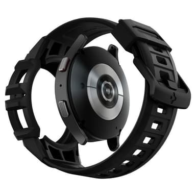 Spigen Samsung Galaxy Watch 4/5 44mm Deksel Armbånd Rugged Armor Pro Svart