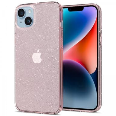 Spigen iPhone 14 Plus Deksel Liquid Crystal Glitter Rose Quartz