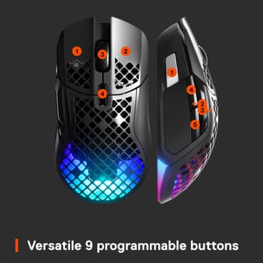 SteelSeries Aerox 5 trådløs gamingmus (sort)