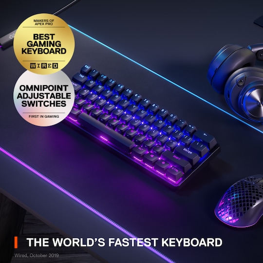 Diese Woche im Angebot SteelSeries Apex Mini - trådløst gamingtastatur Elkjøp Pro