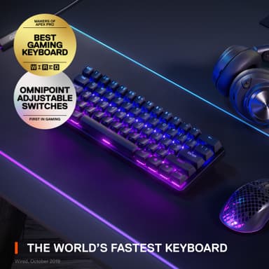 SteelSeries Apex Pro Mini trådløst gamingtastatur