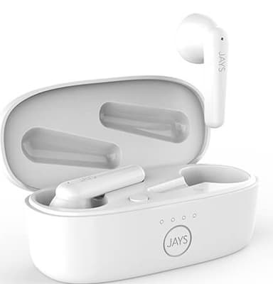 Jays t-Six helt trådløse in-ear hodetelefoner (hvit)