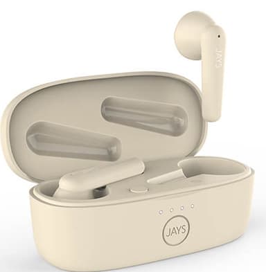 Jays t-Six helt trådløse in-ear hodetelefoner (sand)