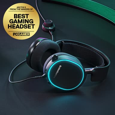 SteelSeries Arctis 5 2019 Edition gaming headset (sort)