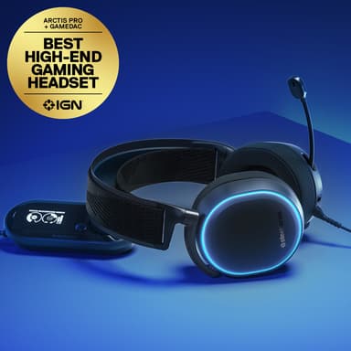 SteelSeries Arctis Pro gaming-headsett + GameDAC (sort)