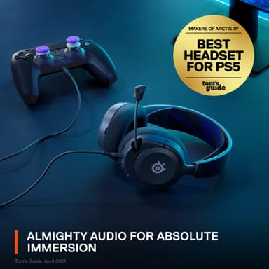 SteelSeries Arctis Nova 1P gaming headset (sort)