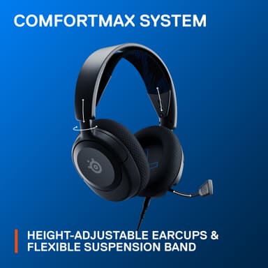 SteelSeries Arctis Nova 1P gaming headset (sort)