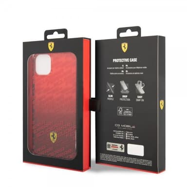 Ferrari iPhone 14 Plus Deksel Gradient Scuderia Rød