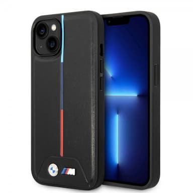 BMW iPhone 14 Plus Deksel Tikattu Svart