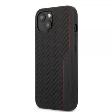 AMG iPhone 14 Deksel Carbon Effect Stamped Logo Svart