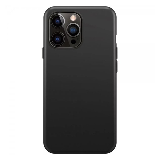 XQISIT iPhone 14 Plus Deksel Silicone Case MagSafe Svart