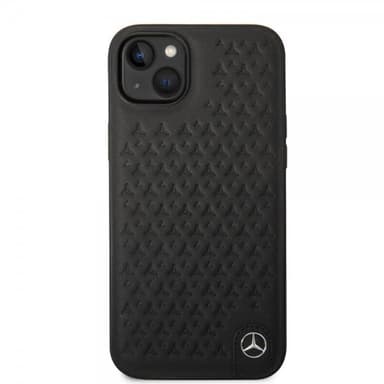 Mercedes Benz iPhone 14 Deksel Star Pattern Svart