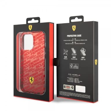 Ferrari iPhone 14 Pro Max Deksel Gradient Scuderia Rød