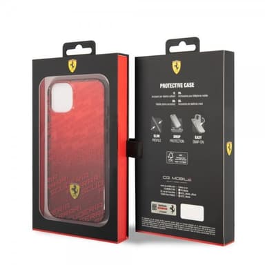Ferrari iPhone 14 Deksel Gradient Scuderia Rød
