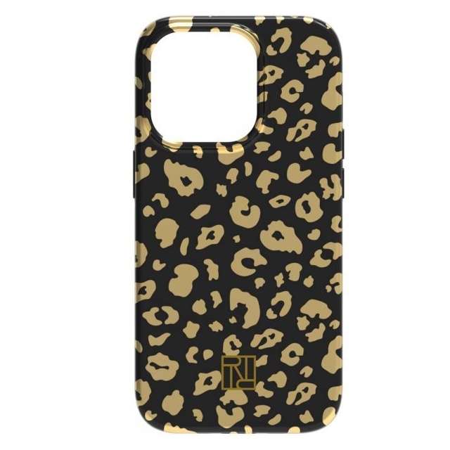 Richmond & Finch iPhone 14 Pro Deksel Gold Leopard