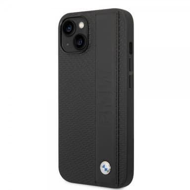 BMW iPhone 14 Plus Deksel Big Logo Stripe Svart