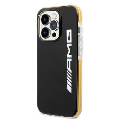 AMG iPhone 14 Pro Deksel med Logo Svart Gul