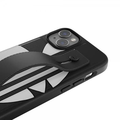 Adidas iPhone 14 Plus Deksel Handstrap Case Svart Hvit