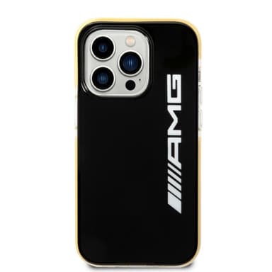 AMG iPhone 14 Pro Deksel med Logo Svart Gul