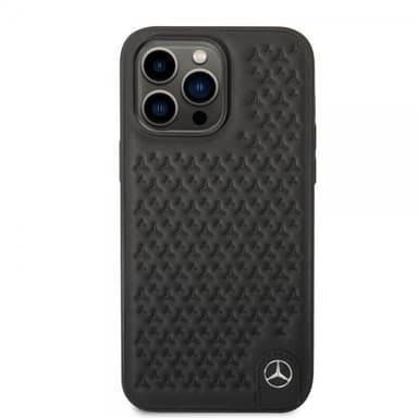 Mercedes Benz iPhone 14 Pro Max Deksel Star Pattern Svart