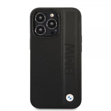 BMW iPhone 14 Pro Max Deksel Big Logo Stripe Svart