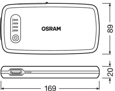 Osram BATTERYstart 200 starthjelp til bil 6120044